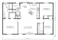 Rectangle Open Concept Ranch Floor Plans Michael Yoder